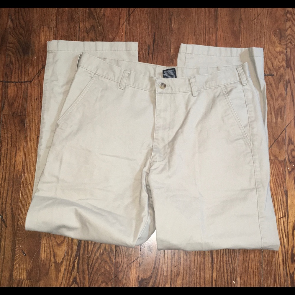 ✨ 2 for $9 (khaki & black dress pants 34 x 30)